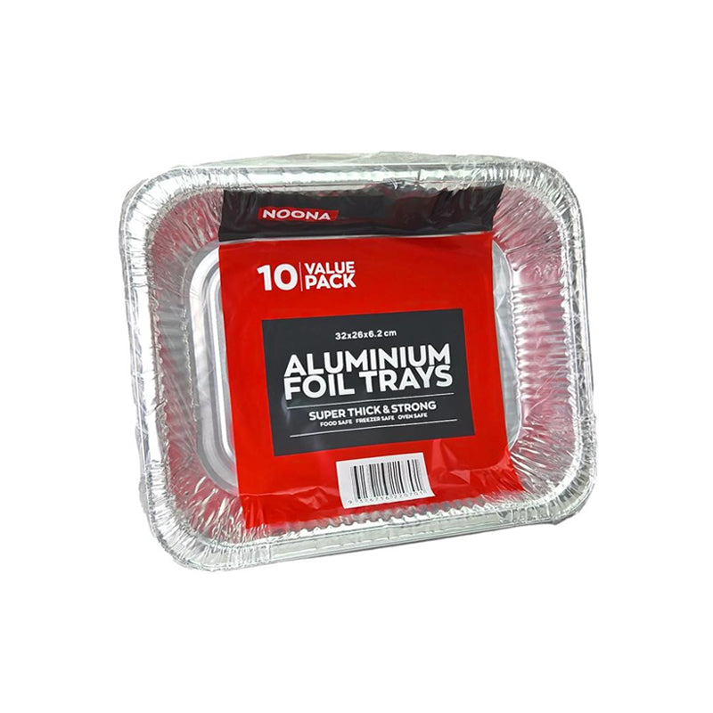 Rectangle Foil Tray 32.2x26x5.3cm 10PK