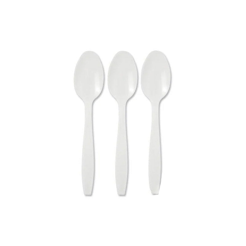 Reusable White Spoons 48pk