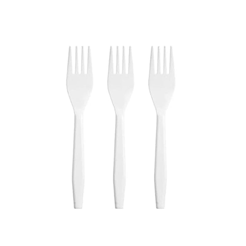 Reusable White Forks 50pk